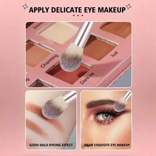 Juego De 70 Brochas Rosas Hghdbt, Kit De Maquillaje Completo