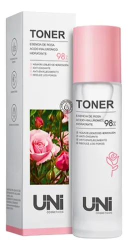 Toner Agua Tonica Hidratante De Rosas C/ Acido Hialuronico Todo Tipo De Piel Día/noche