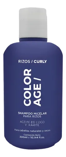 Shampoo Micelar Para Rizos Coco Y Karité Color Age X300ml