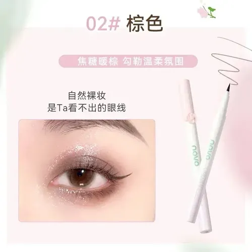 Delineador En Fibra Ultra Fino Waterproof Flower Novo