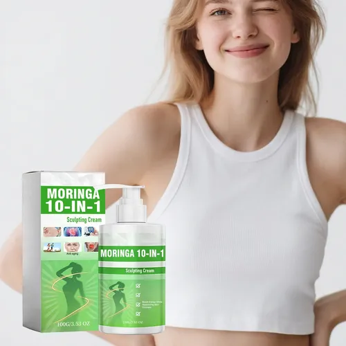 Crema Esculpidora J62 Moringa Care 10 En 1, Crema Corporal Y