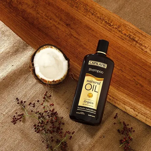 Shampoo Capilatis Natural Oil Con Argán X 420 Ml