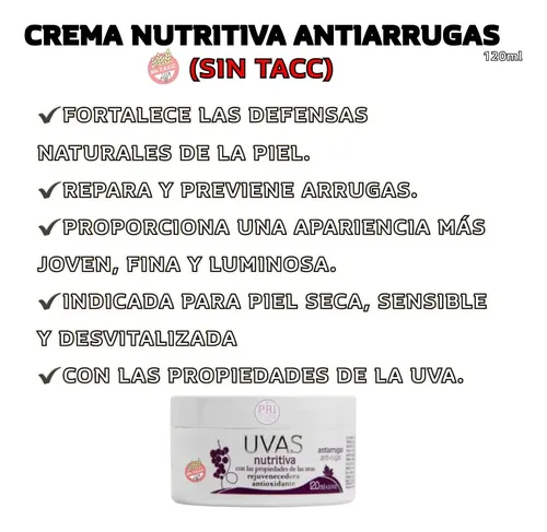 Crema Nutritiva Antiarrugas 120ml