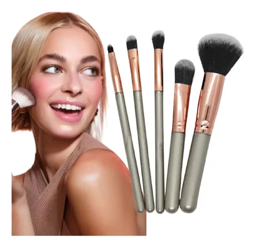 Set De Brochas Y Pinceles Maquillaje Profesional Mely