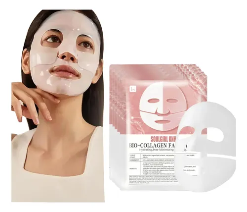 Mascarilla Facial X 2 Absorbible Biocolágeno Antiage Viral