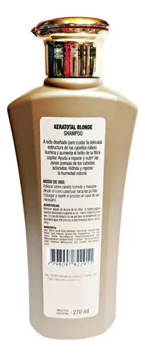 Shampoo Iluminador Keratotal Blonde Rubios Bellissima 270 Ml