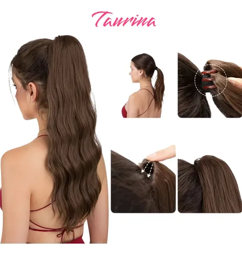 Ponytail Con Broche Coleta De Caballo Opaca Humanizada P050