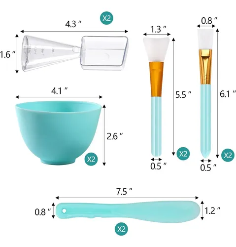 Kit Para Mascarillas Faciales Tecbeauty 10 Piezas