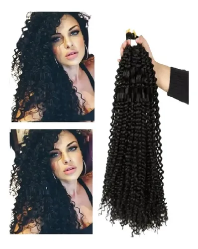 Cortina De Pelo Afro Extension Postizo 5 Mts Negro