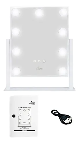 Espejo Maquillaje Skincare Gadnic Luces Led 3 Modos Táctil