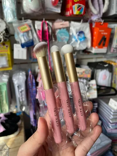 Set Kit De Brochas X 3 Make Up Maquillaje