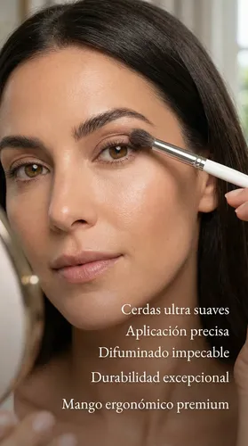 Pincel Premium Blender Ardilla Profesional Melody Scher Ojos