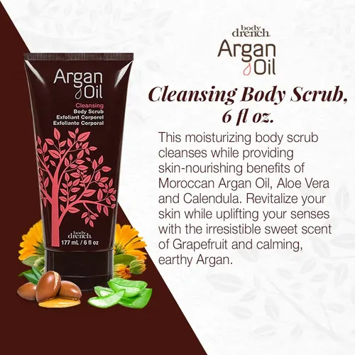 Exfoliante Corporal Body Drench Con Aceite De Argán, 180 Ml