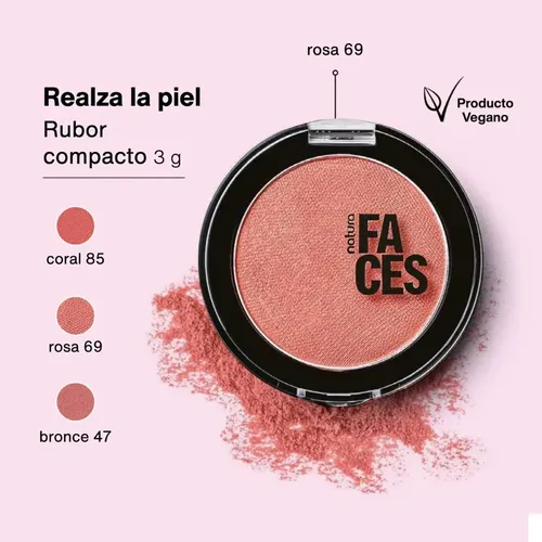 Rubor Compacto Faces 3 G Natura