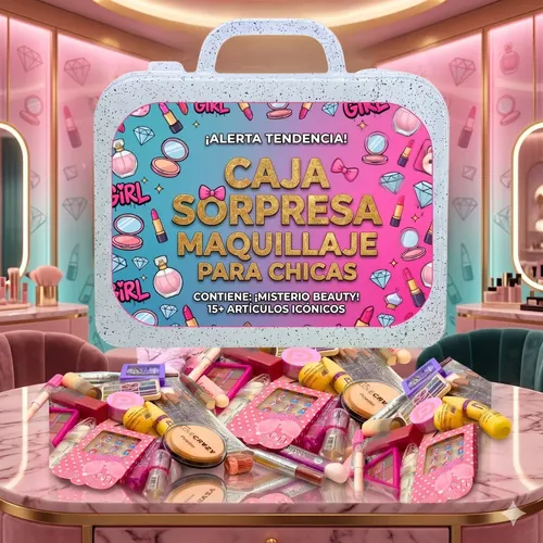 Combo Maquillaje Tejar Box Make Up Regalo X 15 Pzas