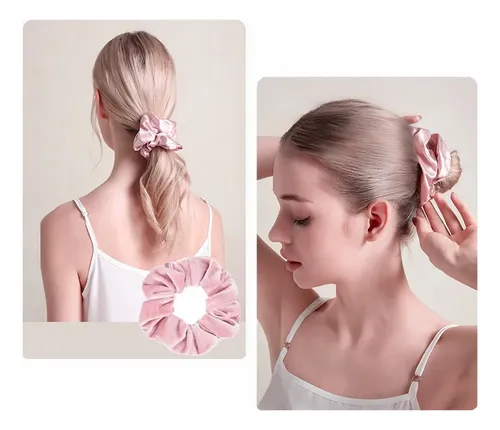 11 Piezas Rulos Sin Calor Satin Rosa Para Cabello