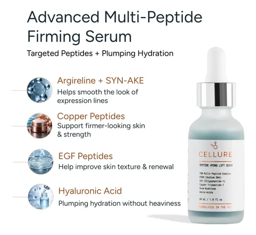 Sérum Cellure Peptide Hydro Lift Con Ácido Hialurónico Todo Tipo De Piel Día/noche