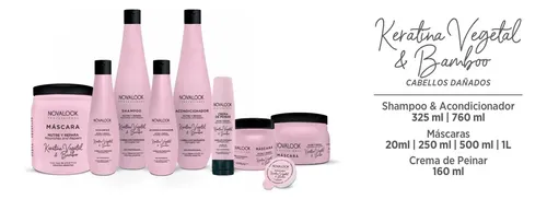 Acondicionador Novalook Keratina Vegetal Y Bamboo 325ml