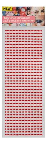 Plancha De Stickers  Falso Strass  3mm De Varios Colores