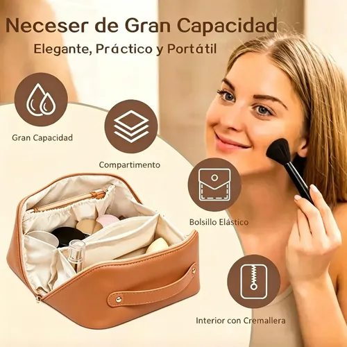 Neceser Maquillaje Multicompartimentos Gran Capacidad Viajes