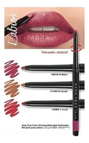 Lapiz Delineador Retractil Ojos Avon Glimmerstick Malva