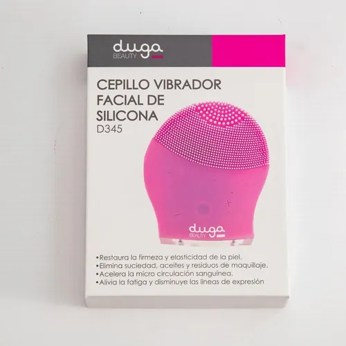 Limpiador Vibrador Facial De Silicona Recargable Duga D345 B