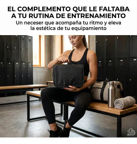 Neceser Porta Cosmeticos Viaje Gancho Maquillaje Cremas