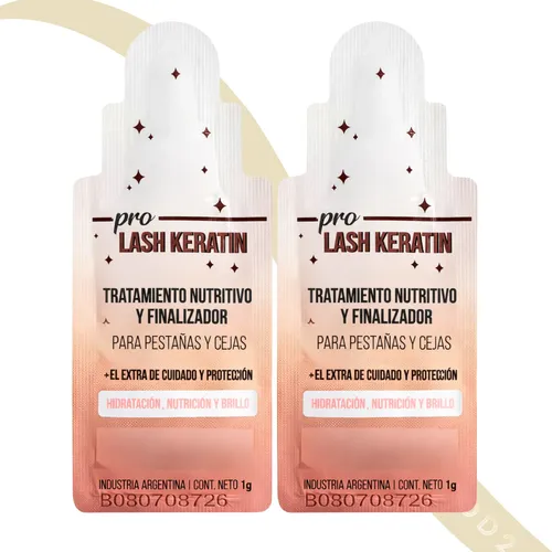Pro Lash Keratina Melania P/ Cejas Y Pestañas Finalizador X2