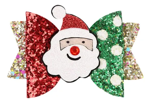 Lazos Navideños Para El Cabello, Accesorios Papá Noel
