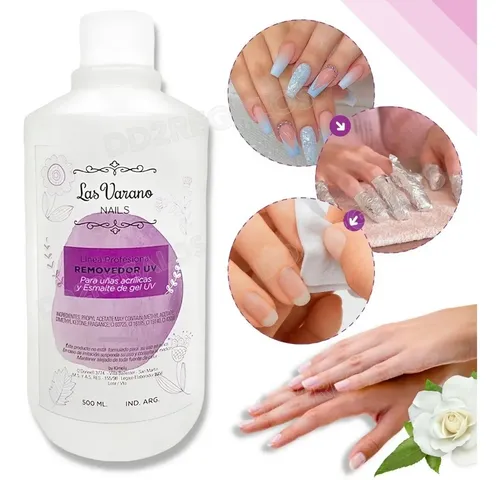 Removedor Para Uñas Semipermanentes Las Varano 500ml