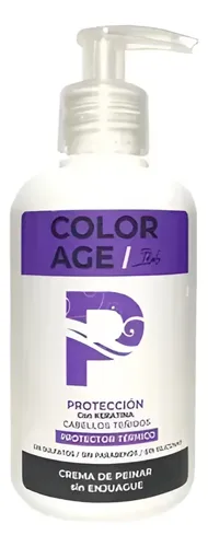 Crema De Peinar Color Age Protección Keratina Cabello Teñido