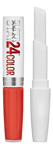 Labial Maybelline 24 Color Super Stay color non-stop orange brillante