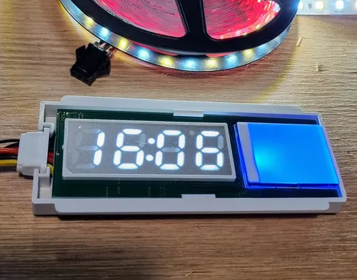 Interruptor Touch Display Iluminación Led Espejo Hora Temp
