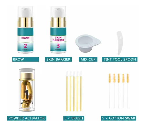 Kit Aclarador De Cejas Natural Soft Finish Salon .
