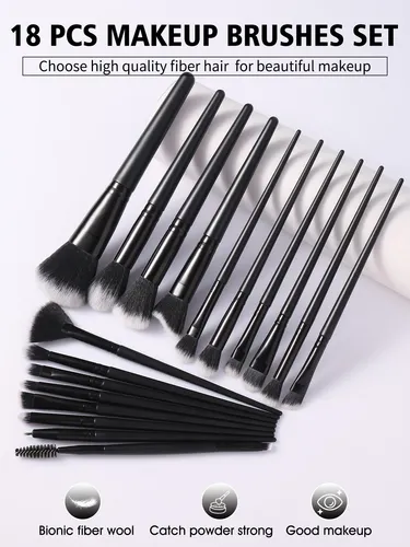Set 42 Brochas Y Esponjas De Maquillaje Con Neceser