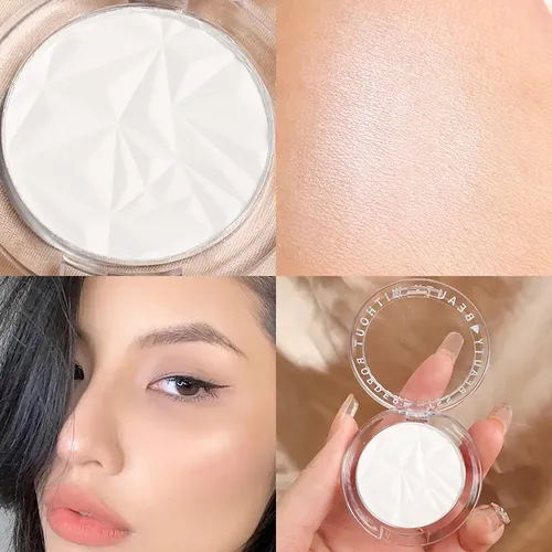 Paleta De Purpurina Para Maquillaje De Piel Silver Face High Plateado