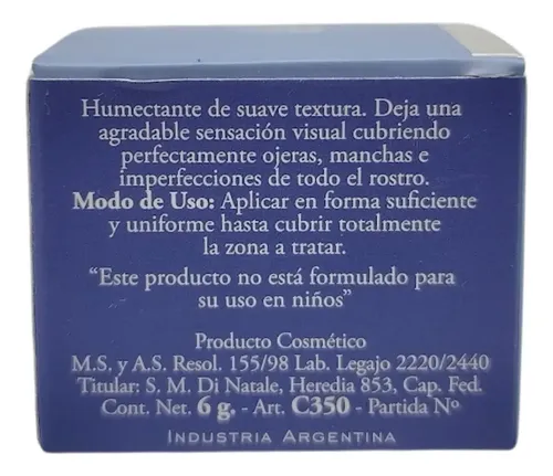 Hipoalergenico Corrector Humectante Ojeras