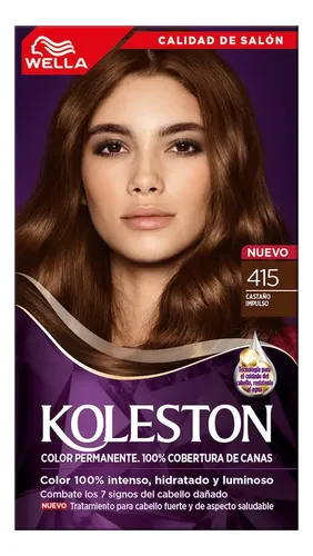 Kit Tintura Perm- Tratamiento Hidratante 415 Impulso Castaño
