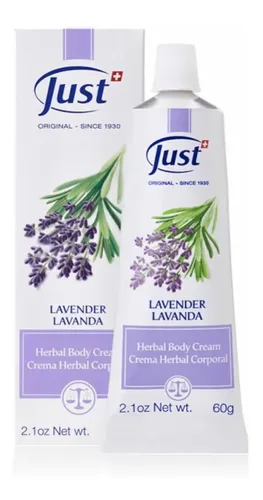 Swiss Just Crema De Lavanda, Relajante E Hidratante, 60 G