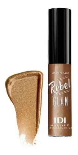 Idi Rebel Glam Delineador Liquido Glitter Gel Metal Dore