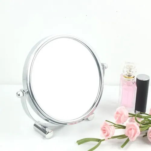 Espejo Cosmético De Pie, Aumento 10x, Compacto, De Mesa