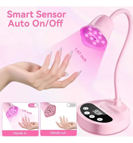 Lámpara Uv De Uñas Makartt 10 Leds Con Sensor Y Carga Usb