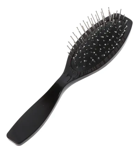Professional Anti Static Steel Comb Brush For Wig Black 3t5564-bk