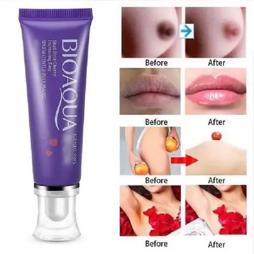 Bioaqua Crema Aclarante Íntima con Fragancia a Rosas, Ilumina la Piel