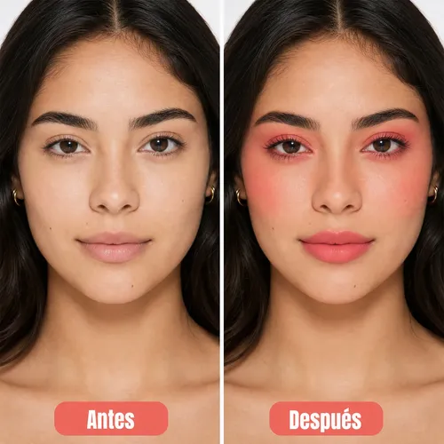 Paleta Rubor Crema Y Polvo 8.5g Para Rostro