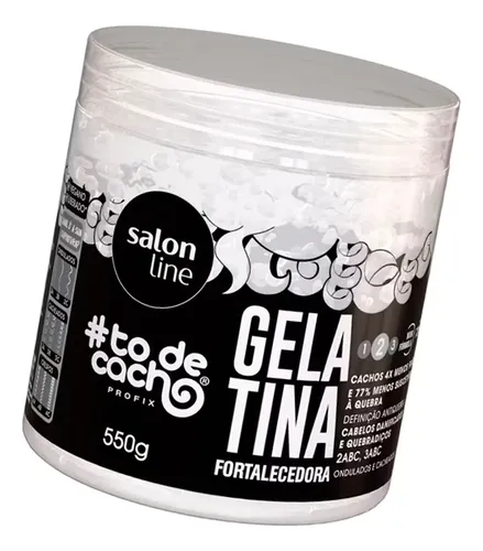Salon Line To De Cacho Gelatina Fortalecedora Rulos 550gr