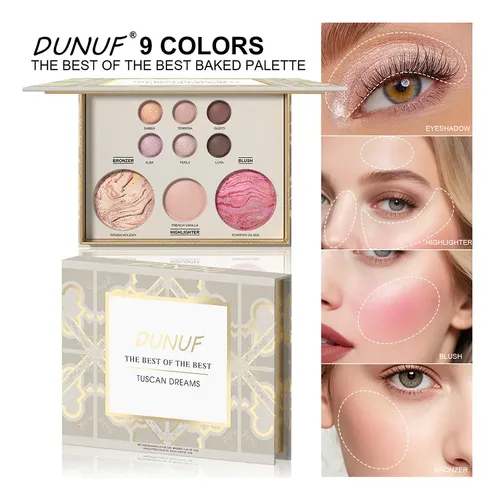 Paleta De Maquillaje Dunuf Contour Eyeshadow Blush Highlight