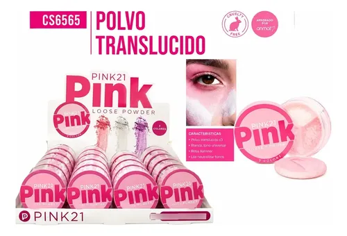 Pink 21 Polvo Traslúcido Loose Powder Maquillaje