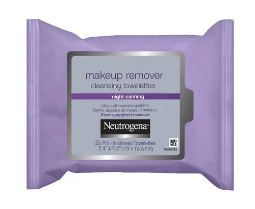 Neutrogena night calming toallitas desmaquillantes 25 pzs