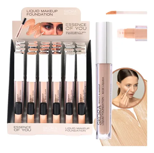 Base Liquida Correctora Skora C/ Aplicador Para Maquillaje